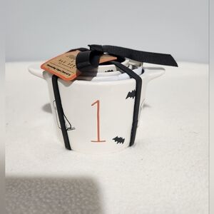 Rae Dunn Halloween Snoopy Peanuts Measuring Cups Set BOO Ceramic Double Sided